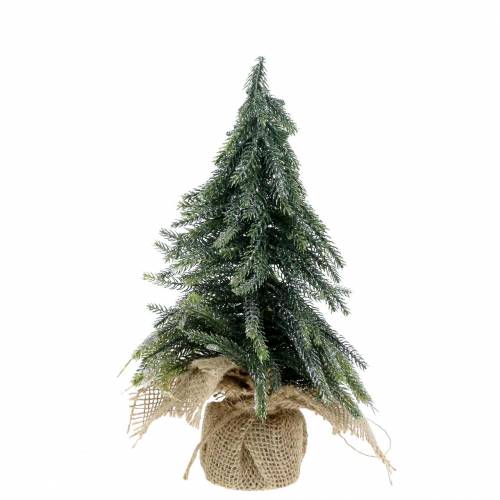 Floristik24 Deco Christmas tree glittered green 20cm