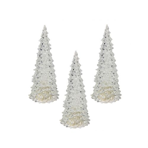 Floristik24 Christmas tree acrylic with LED light Ø6cm H12cm