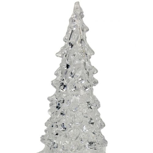 Floristik24 Christmas tree acrylic with LED light Ø6cm H12cm