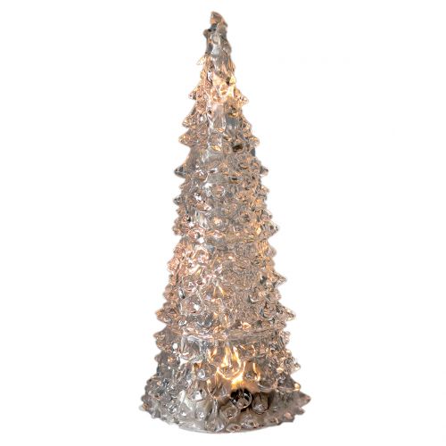 Floristik24 Christmas tree acrylic with LED light Ø6cm H12cm