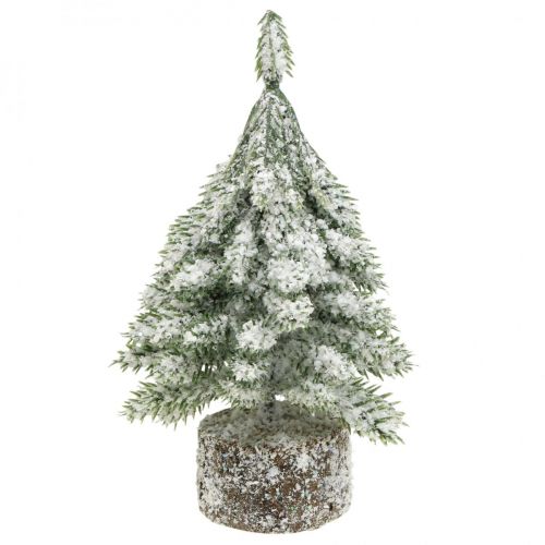 Floristik24 Christmas tree with snow, Christmas decoration, decorative fir tree H14cm