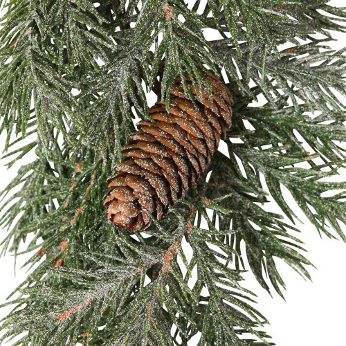 Floristik24 Fir Garland Christmas Cones Winter Frost 180cm
