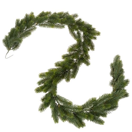 Artificial fir garland, green, for festive decoration, 180cm | Floristik24.ie