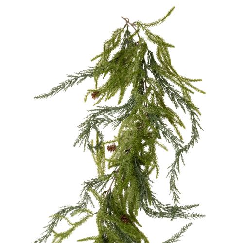 Artificial pine branch garland with cones for Advent decoration 218cm buy online | Floristik24.ie