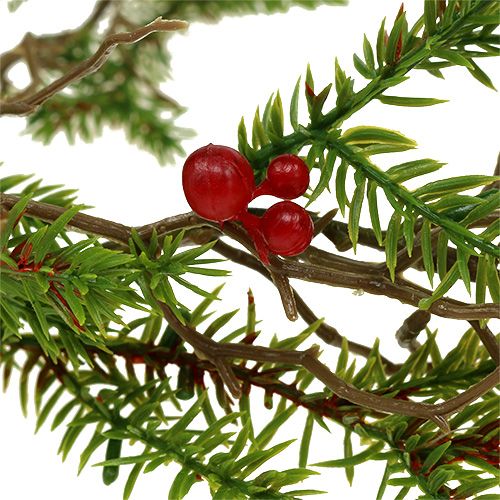 Product Fir garland with berries green, red L119cm