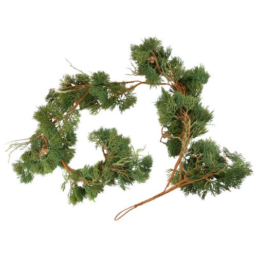 Product Artificial fir garland 160cm, Christmas decoration, wall & window decoration, cedar look