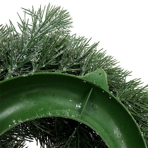 Floristik24 Fir wreath Ø40cm iced