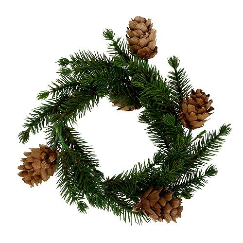 Floristik24 Fir wreath with cones Ø11cm 6pcs
