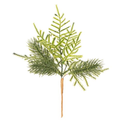 Artificial fir branch for festive decoration, 22cm, 2 pieces | Floristik24.ie