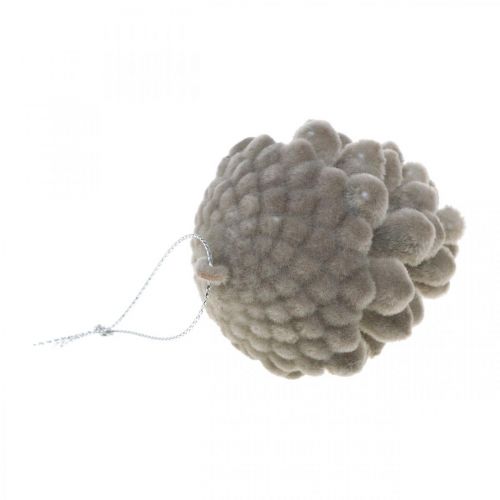 Product Pine cones decorative cones for hanging brown 8cm 4pcs