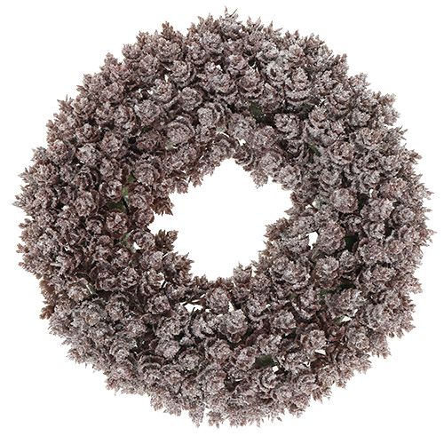 Floristik24 Pine cone wreath Ø25cm with glitter