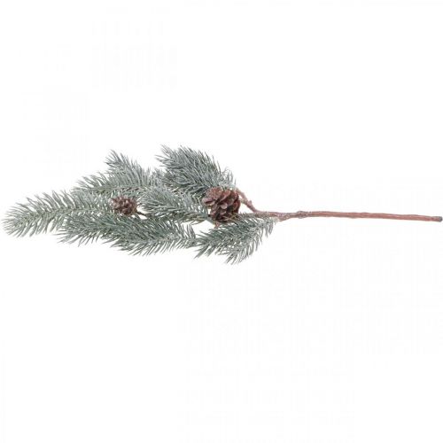 Floristik24 Fir Branch Artificial Christmas Branch Frosted 43cm
