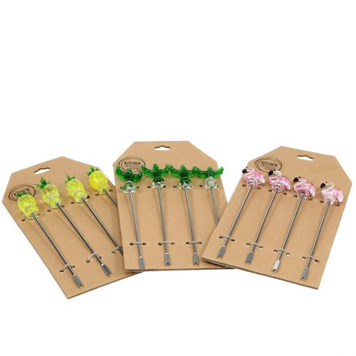 Floristik24 Tapass skewers summer mix 13cm - 13.5cm 12pcs