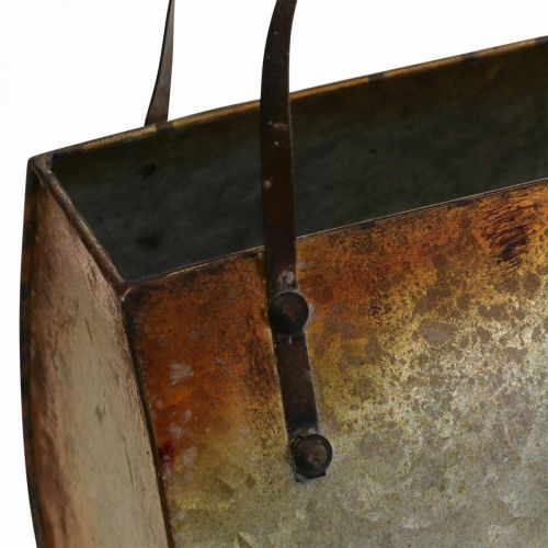Floristik24 Planter metal bag for planting 26×12.5×27cm