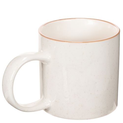 Ceramic mug with house motif