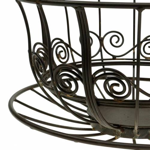 Floristik24 Decorative Cup Dark Brown Ø23cm H13.8cm