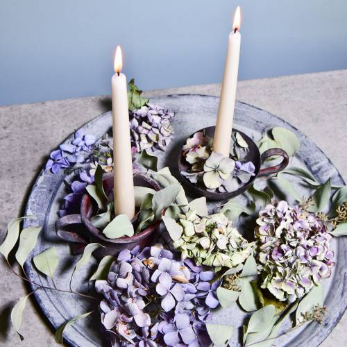 Floristik24 Candlestick cup antique look Ø10cm H7cm