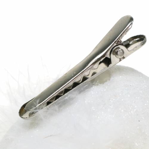 Product Dove on clip white 14cm 2pcs