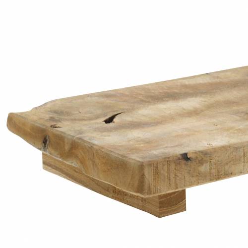 Floristik24 Wooden tray teak nature 29 × 15cm
