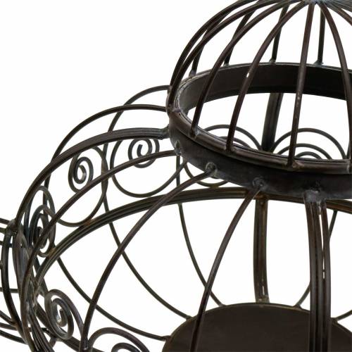 Floristik24 Decorative teapot planter metal dark brown Ø28cm H24cm