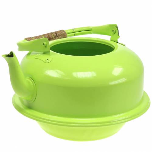 Floristik24.ie Planter Tea Kettle Zinc May Green Ø26cm H15cm67828
