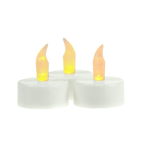 Floristik24 LED tea lights with battery Ø4cm for indoor use 6 pcs