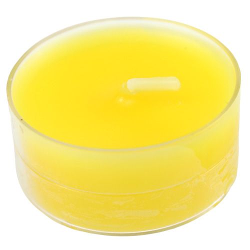 Floristik24 Tealights Yellow 18 pcs
