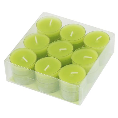 Floristik24 Tealights Green 18 pcs