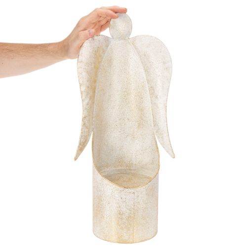 Angel figurine candle holder, gold, for table decoration, 50cm | Floristik24.ie