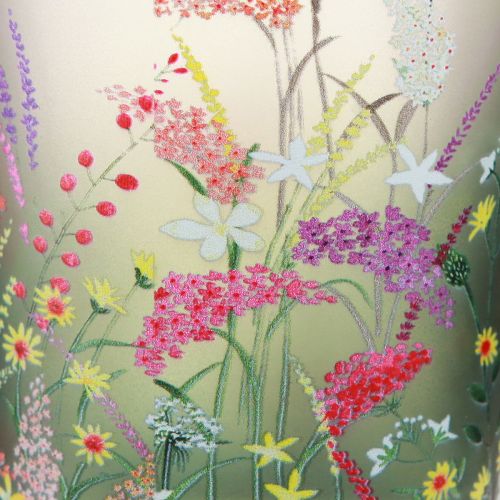 Floristik24 Tealight Holder Glass Spring Summer Flowers H8cm 6 pcs