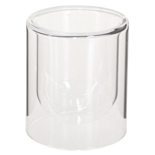 Product Tealight Holder Glass Round Lantern Clear Ø8.5cm H10cm 4 pcs