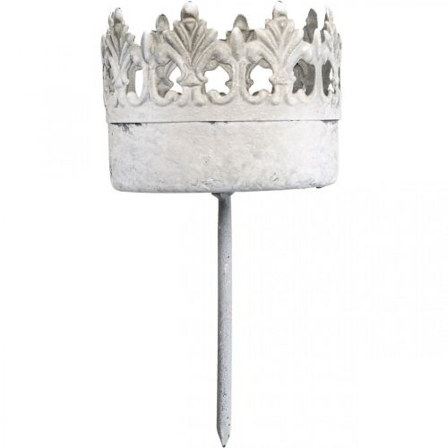 Product Tealight holder metal for sticking candle holder crown Ø5.5cm 4pcs