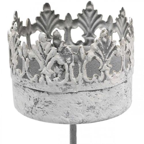 Product Tealight holder metal for sticking candle holder crown Ø5.5cm 4pcs