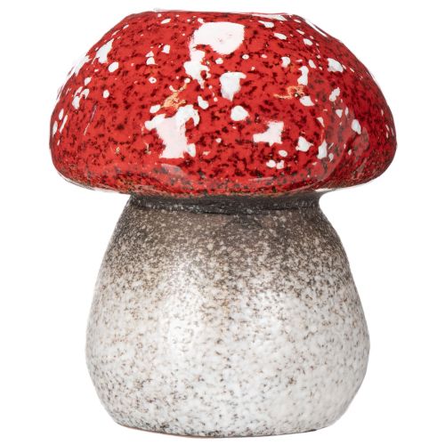 Decorative mushroom, fly agaric, tealight holder as table decoration, 9cm | Floristik24.ie