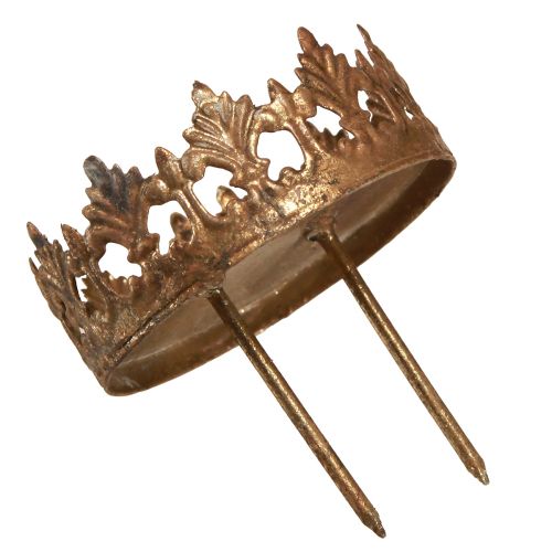 Floristik24 Tealight holder with candle glass gold Ø7cm 4 pcs