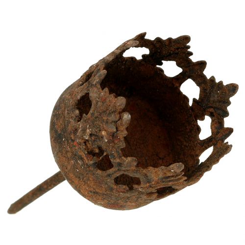 Floristik24 Tealight holder for sticking rust Ø3.8cm H10.5cm 4pcs