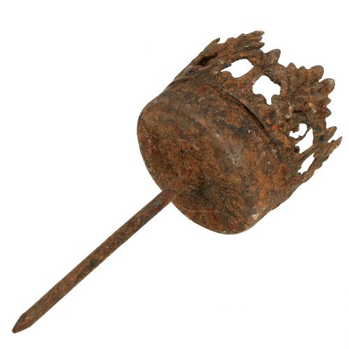 Floristik24 Tealight holder for sticking rust Ø3.8cm H10.5cm 4pcs