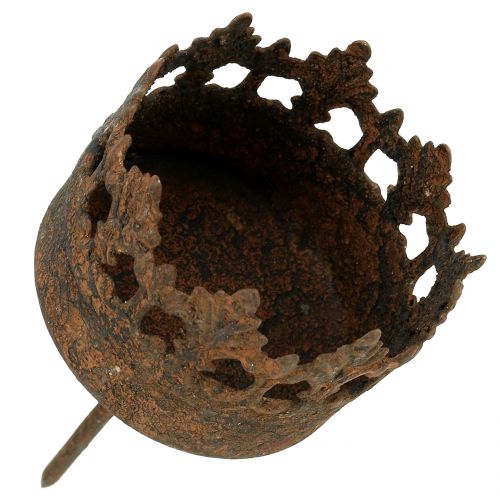 Product Tealight holder for sticking rust Ø5.2cm H10.5cm 4pcs