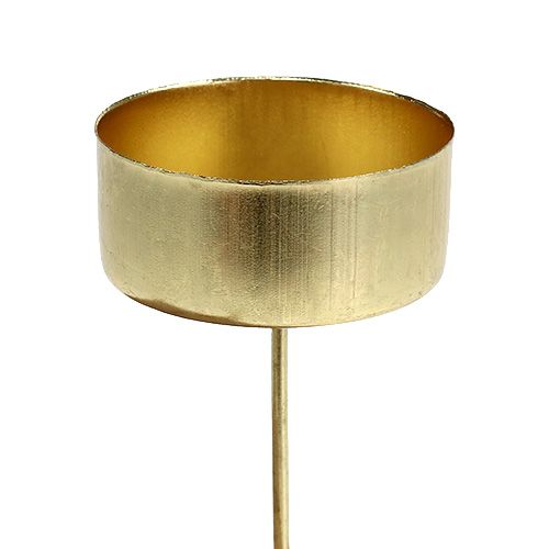 Floristik24 Tealight holder gold Ø4cm L7cm 4pcs