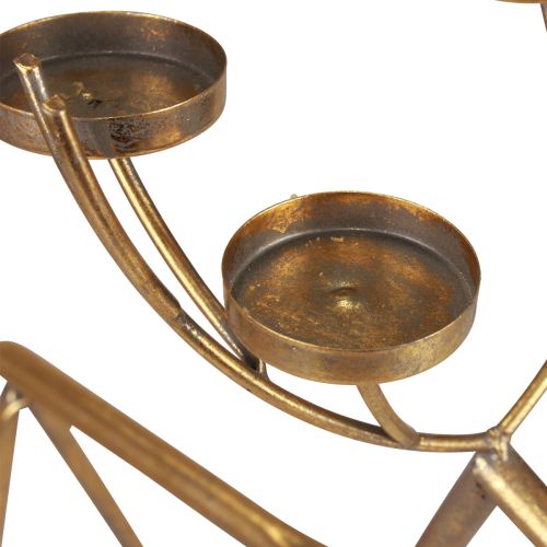 Product Tealight holder metal deer decorative candlestick H44.5cm