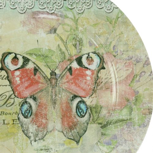 Product Decorative plate vintage butterfly Ø32.5cm