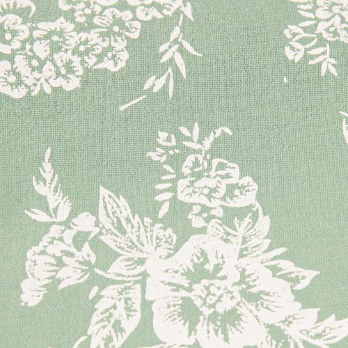 Product Table Runner Green Roll Ribbon Flowers Cotton Mint 15cm 3m
