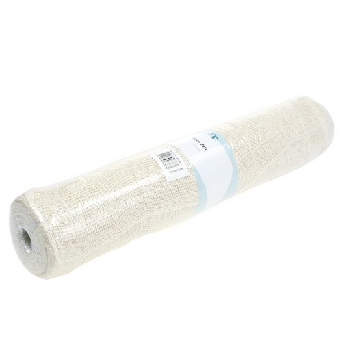 Floristik24 Tablecloth jute bleached 50cm x 910cm