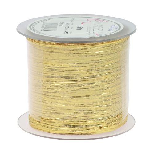 Product Gift ribbon gold silk ribbon table ribbon 75mm 15m