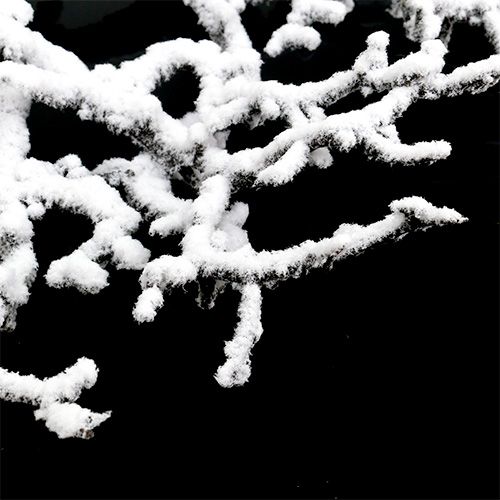 Product Table decoration branches with snow Ø40cm 1pc