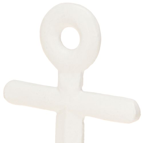 Product Table Decoration Maritime Anchor on Base White Natural 20x5x26cm
