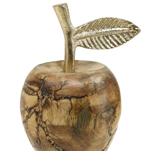 Floristik24 Table decoration wood apple wood decoration deco apple wood H11 cm Ø6.5cm 2pcs