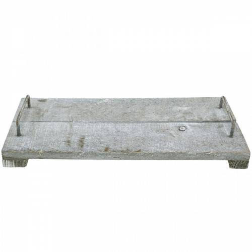Product Table decoration, decorative tray in shabby chic, tray with feet, wooden decoration 40cm