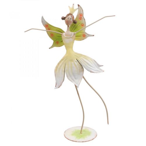 Table decoration spring flower elf fairy metal decoration 25x10x37.5cm