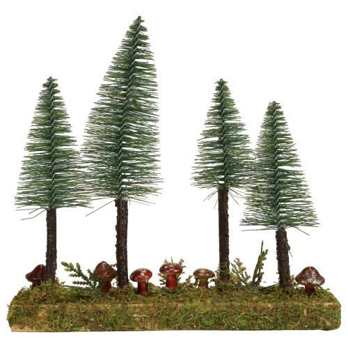 Floristik24 Table decoration mini fir trees artificial fir forest base 30cm